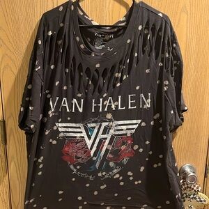 Cut Van Halen shirt